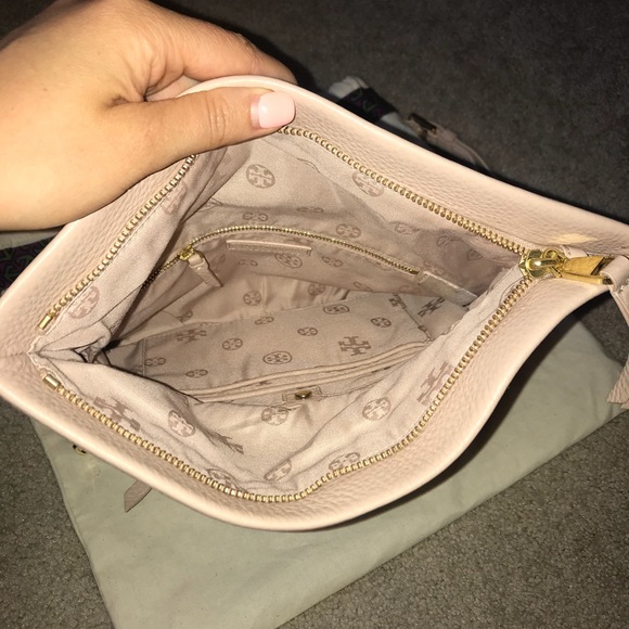 Tory Burch Dust Pink Convertible Crossover Purse - Picture 3 of 6